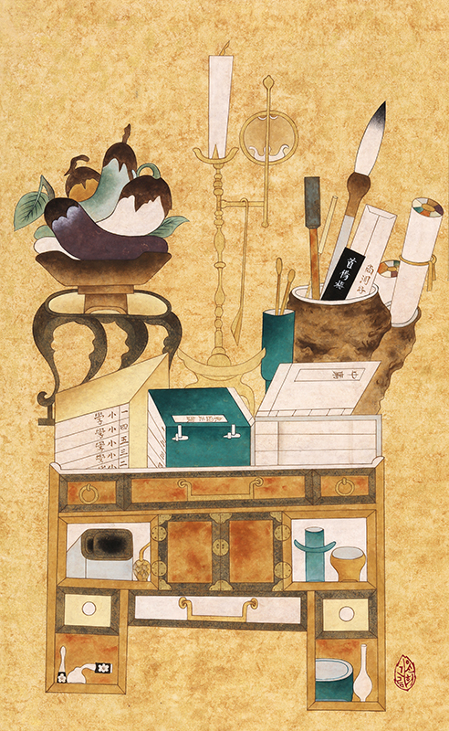 남윤희 - 문방기명도1