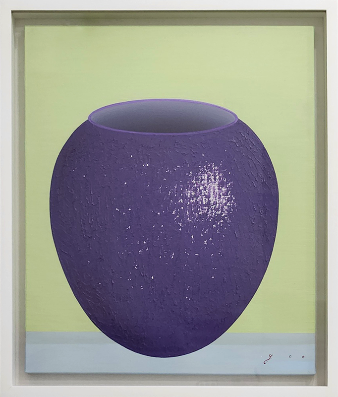 유의랑 - 달항아리-빛의결(purple)