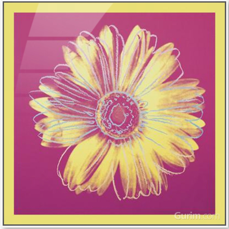 앤디 워홀 - Daisy, C.1982 (Fuchsia & Yellow)