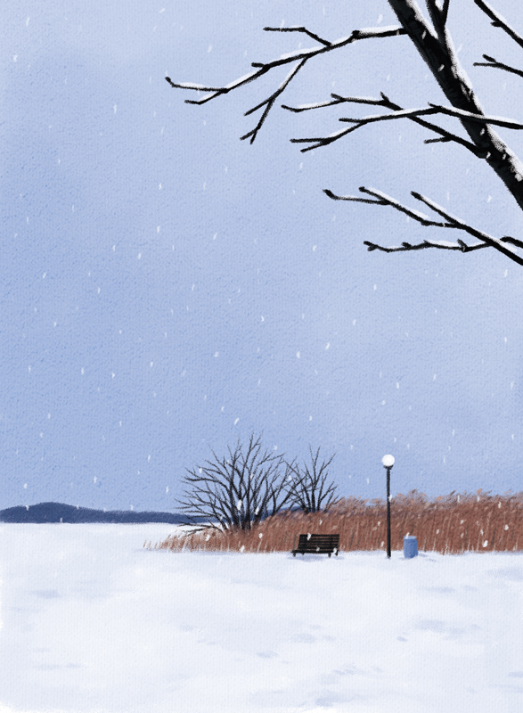 프롬메이 박지영 작가 - 눈 내리는 날