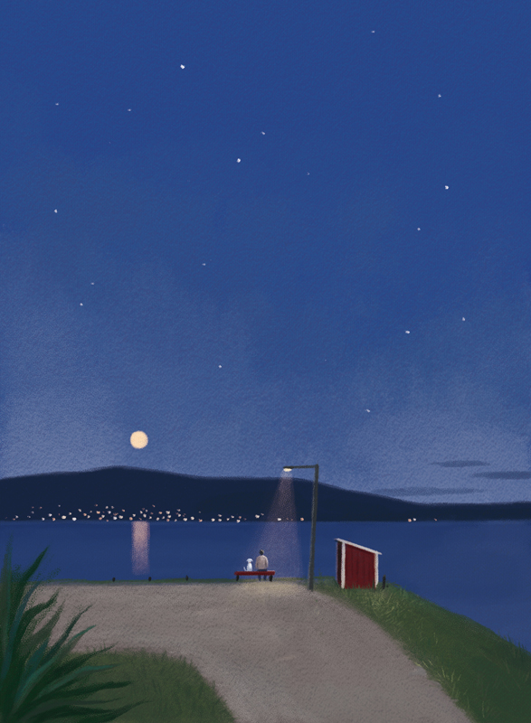 프롬메이 박지영 작가 - 달빛 아래