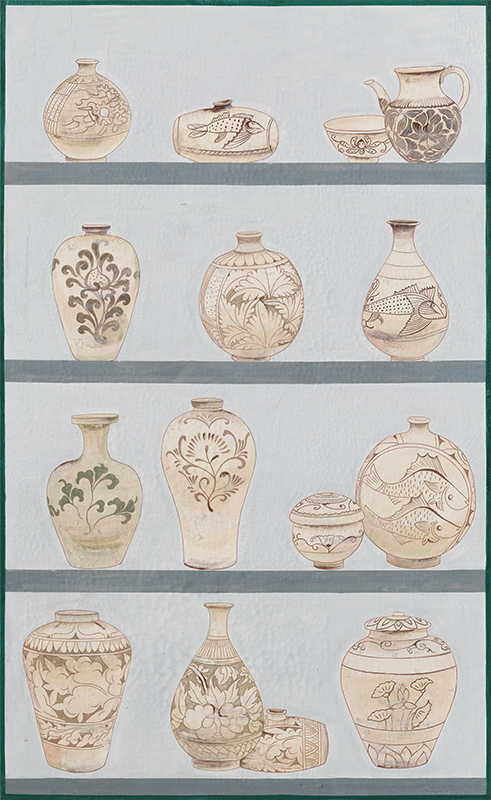 이경주 - 분청 책거리 (벽화) II