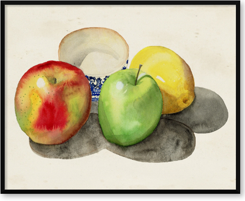 Lemon Ii 알리샤 루드윅 - Still Life with Apples & Lemon II - 그림닷컴