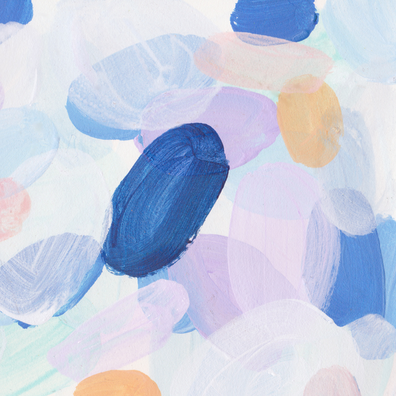 멜리사 왕 - Blue Bubbly I