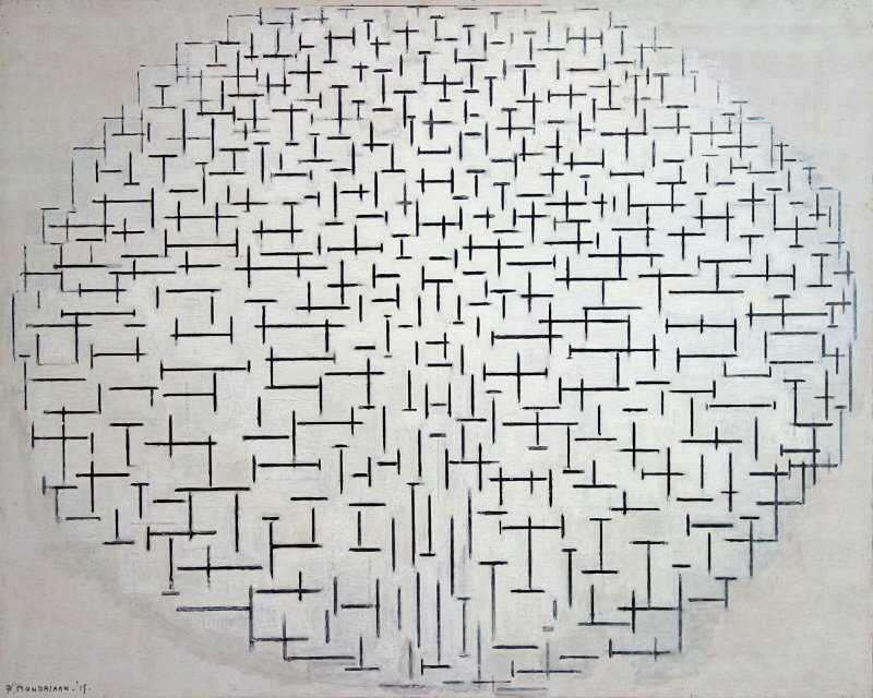 피에트 몬드리안 - Composition 10 Noir Et Blanc