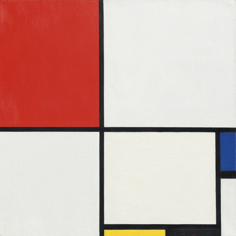 피에트 몬드리안 - Composition No. III , with Red, Blue, Yellow and Black,1929