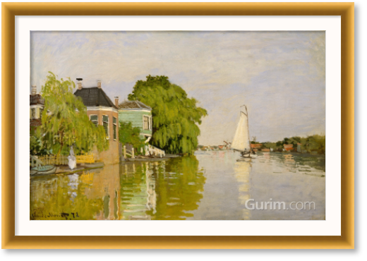 클로드 모네 - Houses on the Achterzaan