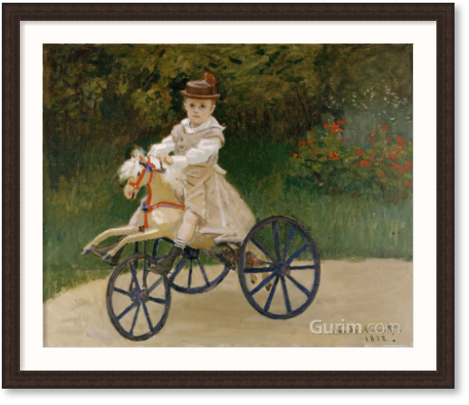 클로드 모네 - Jean Monet on His Hobby Horse