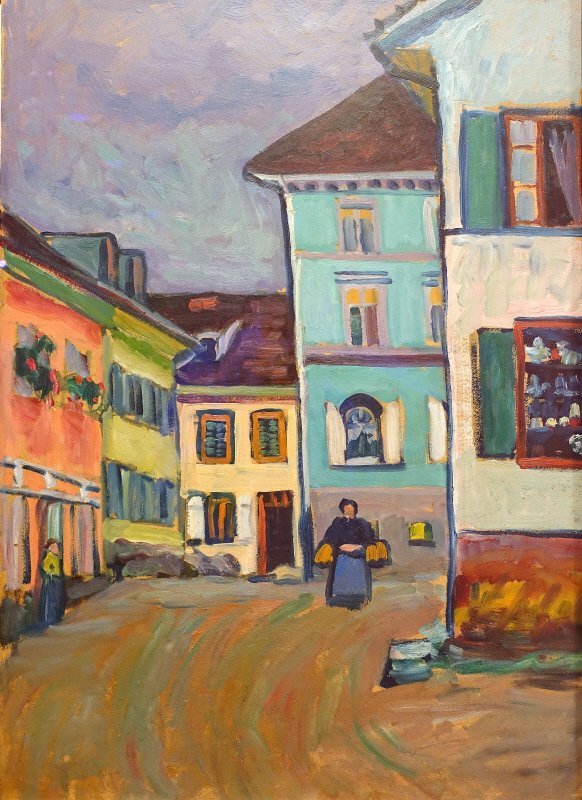 바실리 칸딘스키 - Murnau, Top of the Johannisstrasse (무르나우, 요하네스 거리의 언덕)