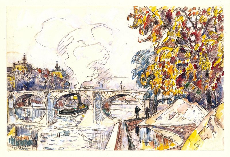 폴 시냐크 - Paris Pont Royal and the Gare d'Orsay