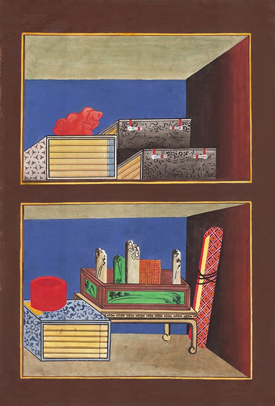 민화가인 - 책가도6폭 5