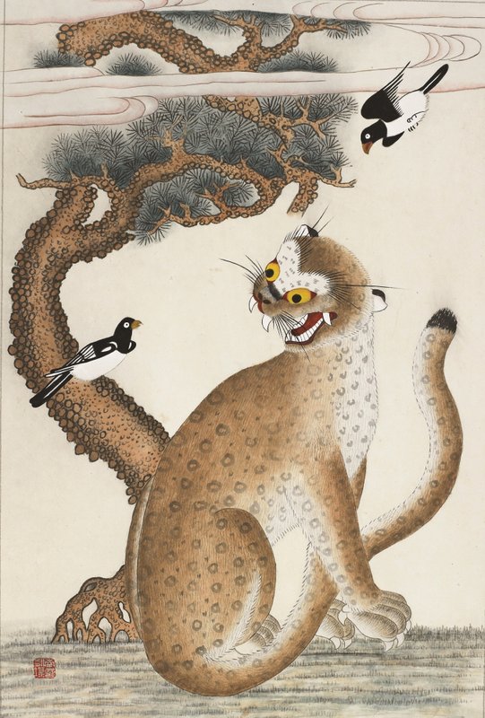 남영록 - 까치와 호랑이