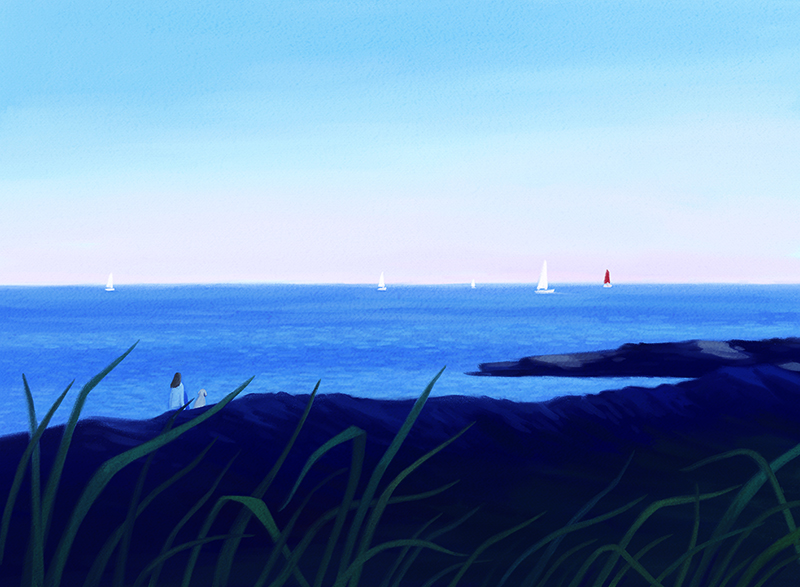 프롬메이 박지영 작가 - 바닷가에서