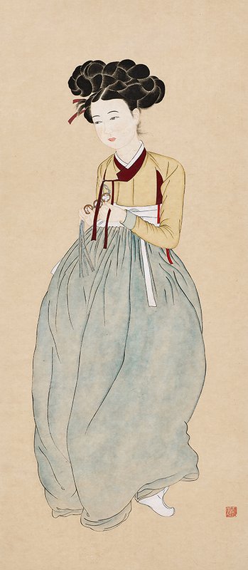 지은순 - 신윤복 미인도