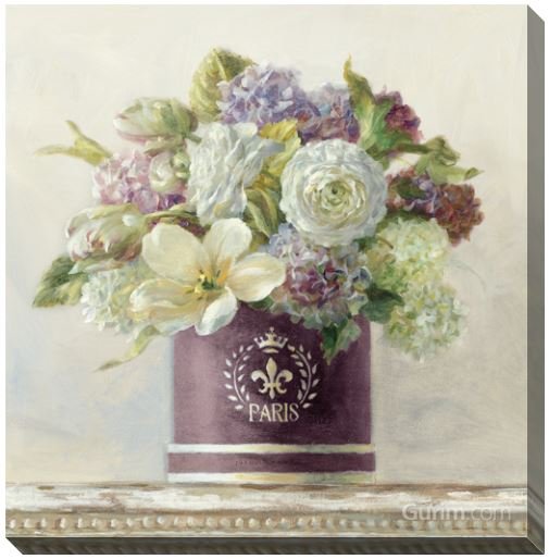 단후이 나이 - Tulips in Aubergine Hatbox