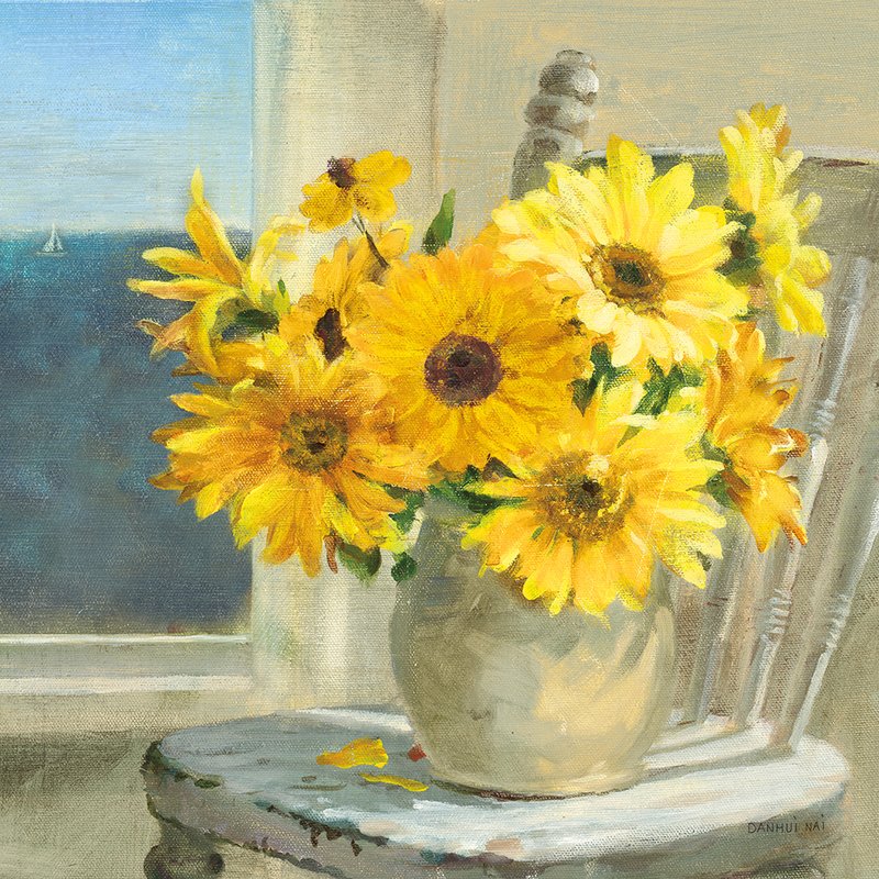 단후이 나이 - Sunflowers by the Sea Crop Light