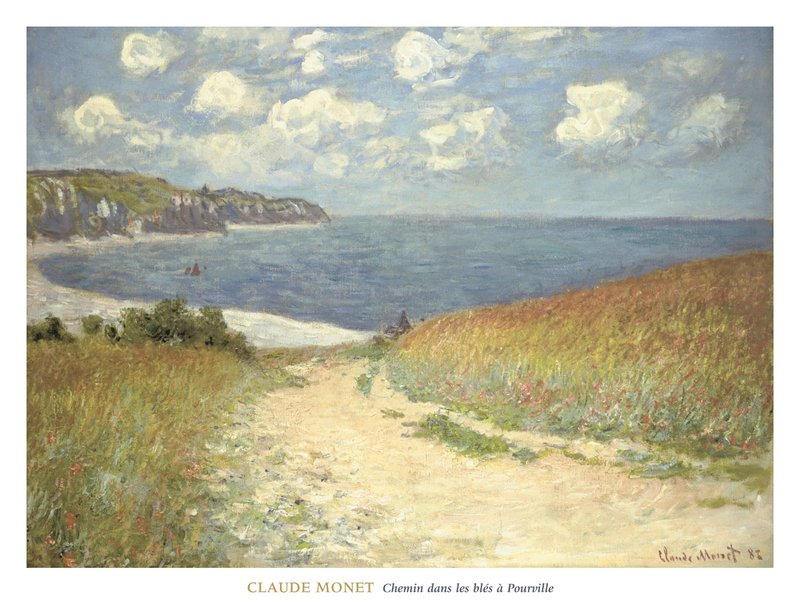클로드 모네 - Chemin dans les bles a Pourville, 1882