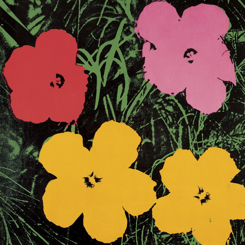 앤디 워홀 - Flowers, 1964 (1 Red, 1 Pink, 2 Yellow)