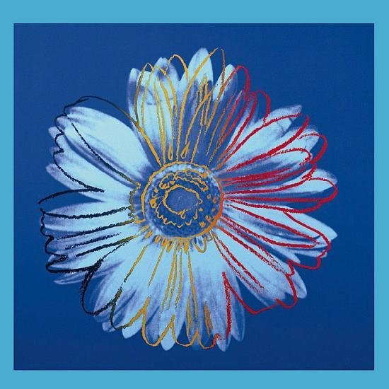 앤디 워홀 - Daisy, C.1982 (Blue On Blue)