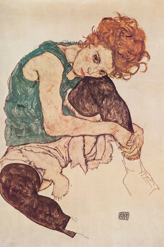 에곤 쉴레 - Donna Seduta