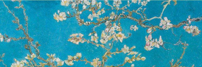 빈센트 반 고흐 - Almond Branches in Bloom, San Remy, detail