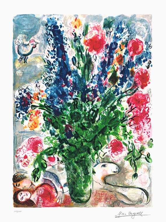 마르크 샤갈 - Les Lupins Bleu