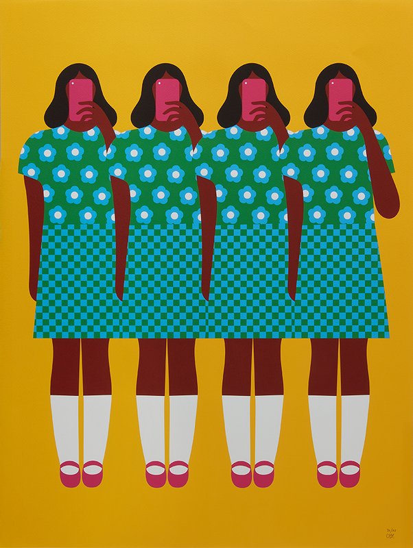 올림피아 자그놀리 - Illustration on Young People and Technology