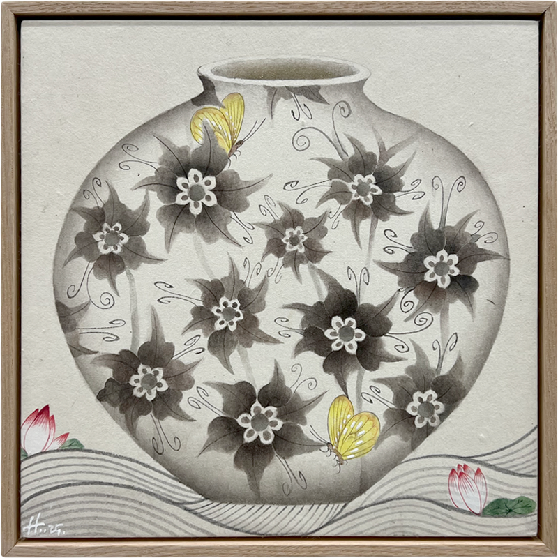 김경희 - 달항아리 Wave 꽃