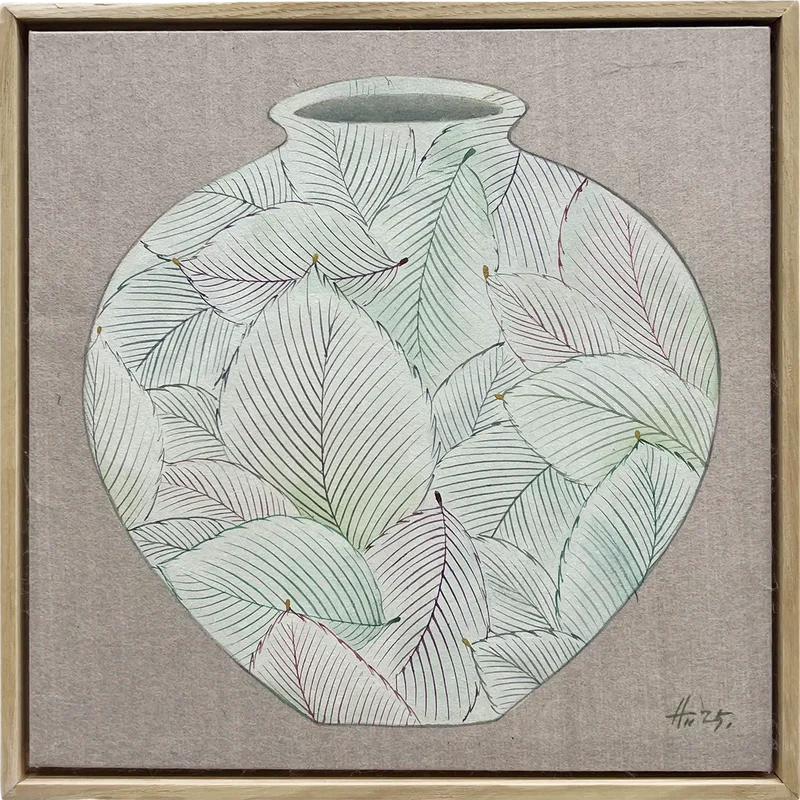 김경희 - 달항아리 꽃 II