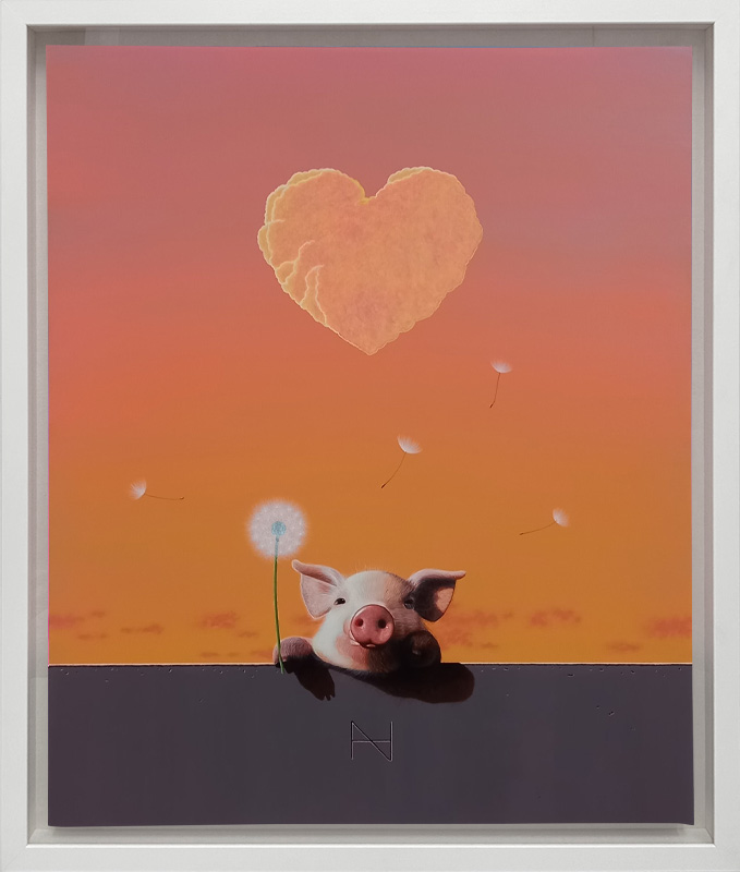 송형노 - Olivia over the Wall (Yellow Heart Clolud, Orange Sky)