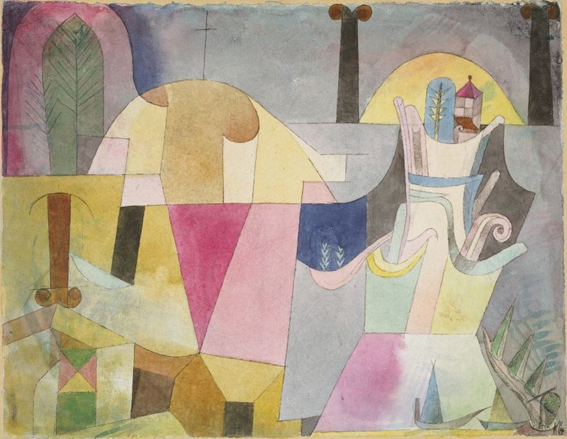 파울 클레 - Black Columns in a Landscape, 1919