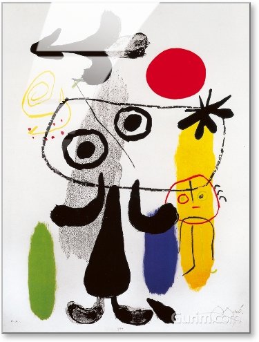 호안 미로 - Figur Gegen Rote Sonne II