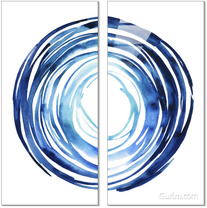 그레이스 포프 - Blue Vortex 추상화 세트