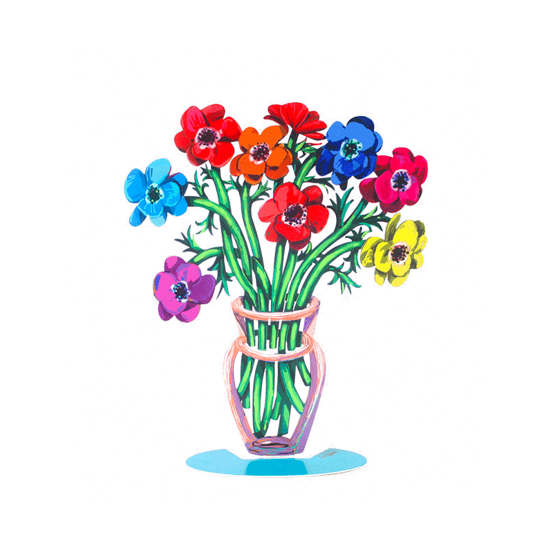 데이비드 걸스타인 - New Poppies Vase