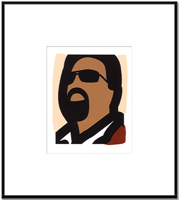 줄리안 오피 - Male tourist, screen-printed invitation card