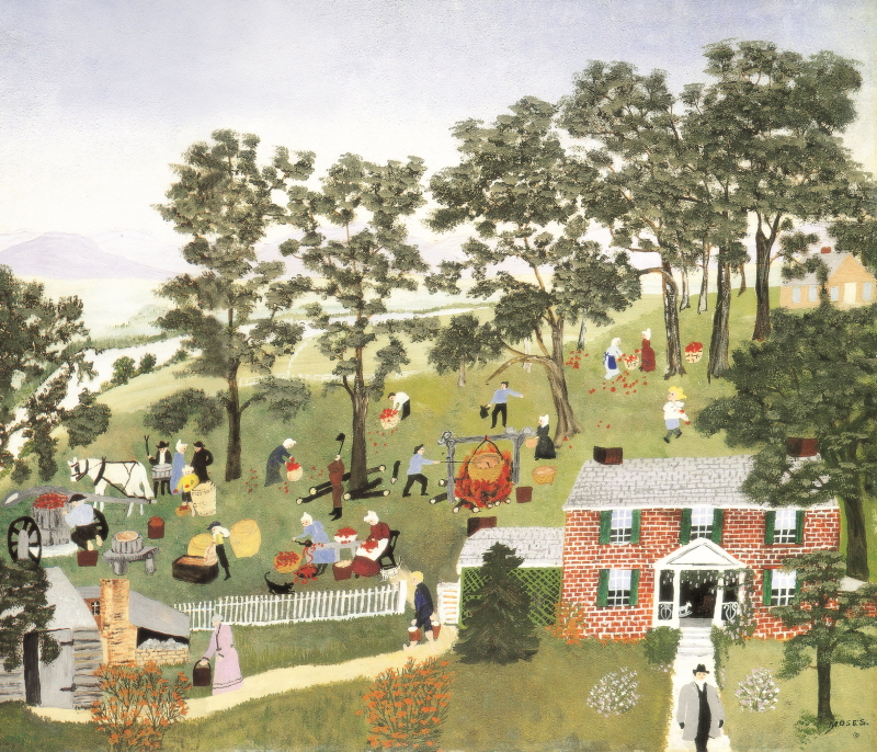 그랜마 모지스 - 사과버터 만들기