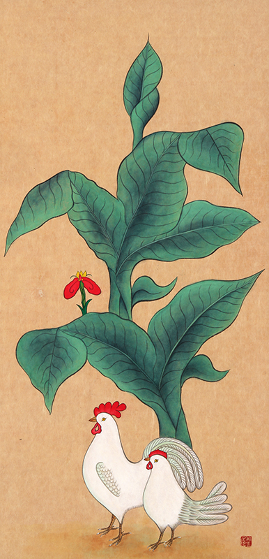 박정은 - 파초와 닭