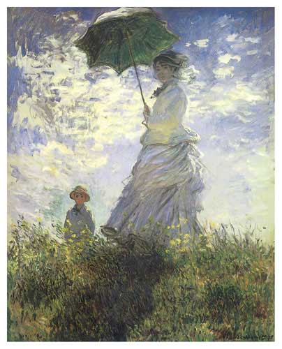클로드 모네 - Woman With A Parasol-Madame Monet And Her Son