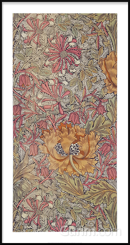 윌리엄 모리스 - Honeysuckle furnishing fabric, 1876