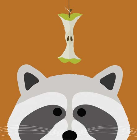 유코 라우 - Peek-A-Boo Raccoon