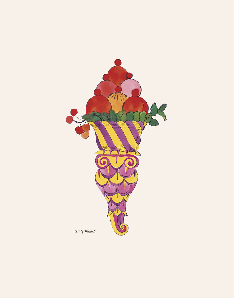 앤디 워홀 - Ice Cream Dessert, C. 1959 (Fancy Red)