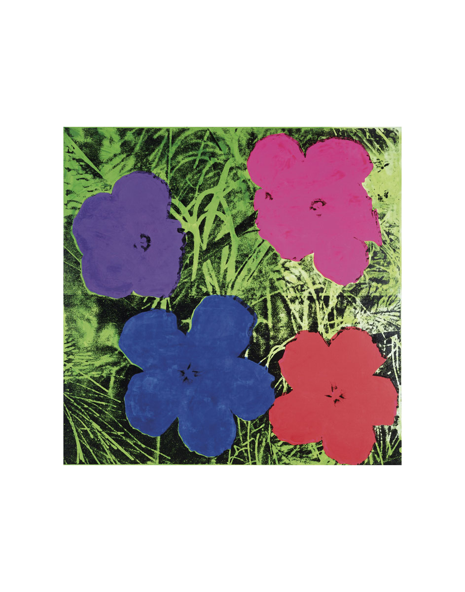 앤디 워홀 - Flowers, C. 1964 (1 Purple, 1 Blue, 1 Pink, 1 Red)