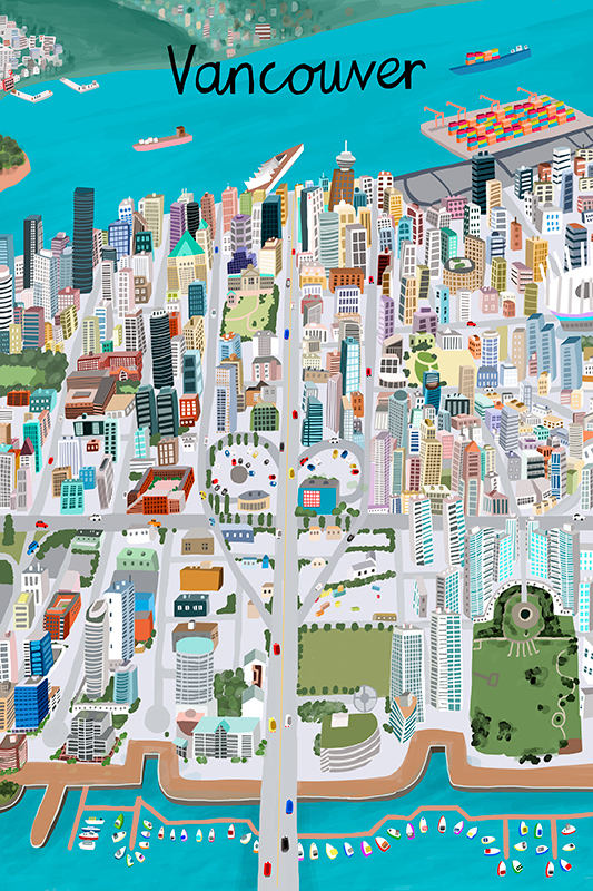 칼라 데일리 - View from Above Vancouver