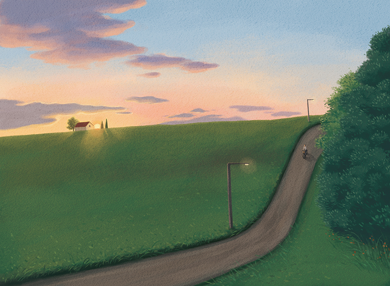 프롬메이 박지영 작가 - 저녁 라이딩