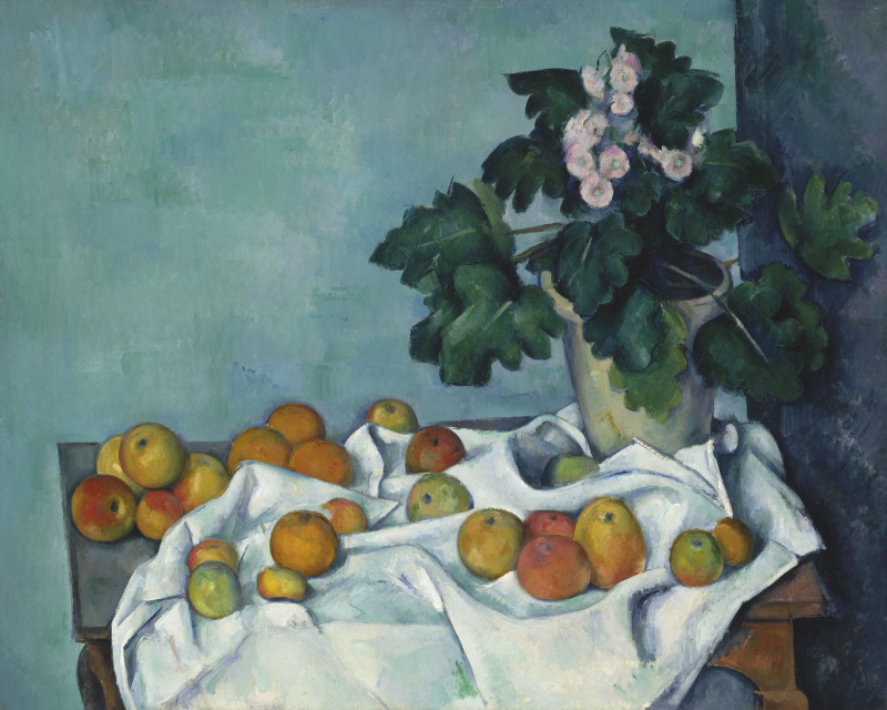 폴 세잔 - Still Life with Apples and a Pot of Primroses (사과와 앵초화분 정물화)