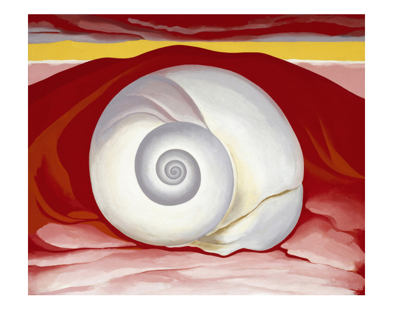 조지아 오키프 - Red Hill And White Shell