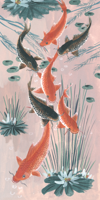 멜리사 왕 - Traditional Koi Pond I