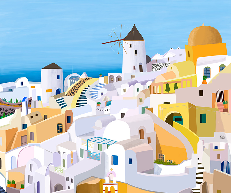 칼라 데일리 - Greek Buildings I