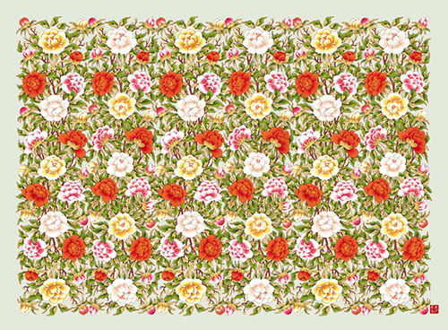 민화가인 - 모란도 1