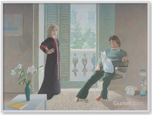 데이비드 호크니 - Mr and Mrs Clark and Percy, 1970-1 (클락 부부와 퍼시)